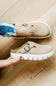 Papillo by Birkenstock Boston Chunky Suede Leather Clogs for Women in Warm Sand