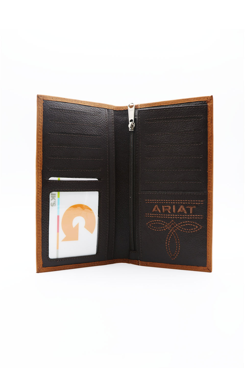 Ariat Rodeo Embroidered Wallet in Brown