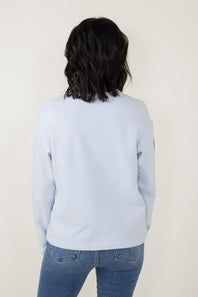 Patagonia Women’s Long Sleeve Unity Fitz Wildrise Crewneck in Chilled Blue