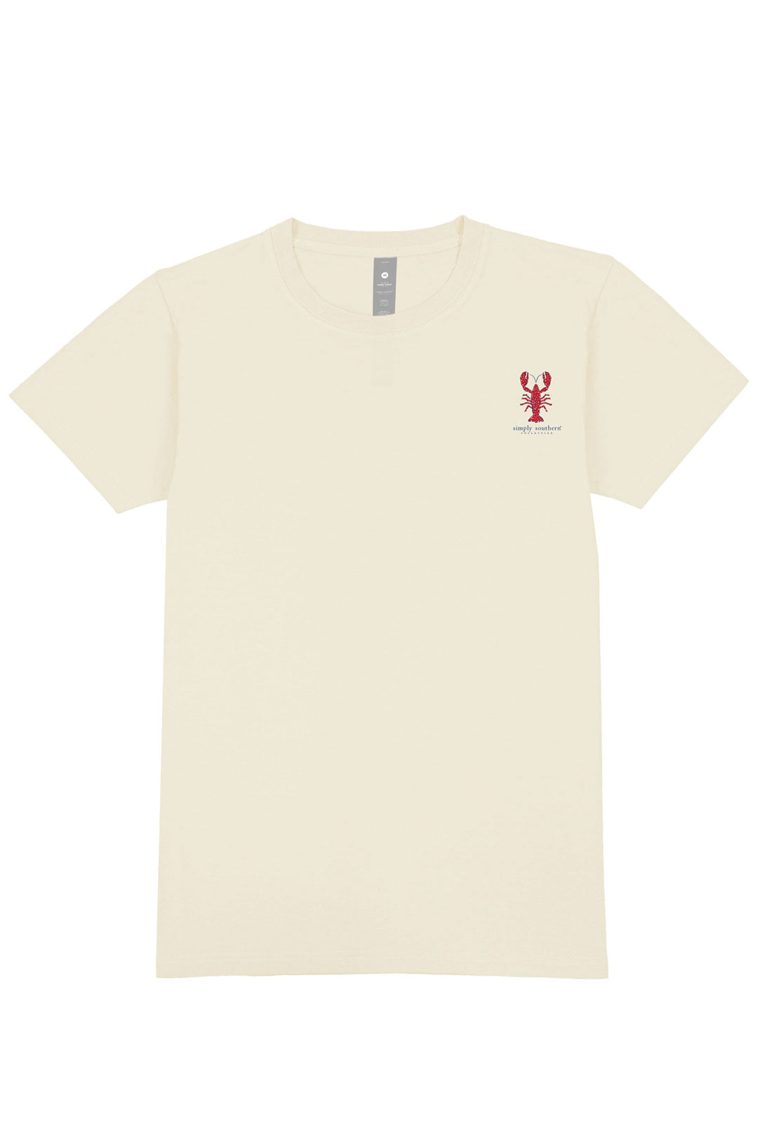Simply Southern Plus Size American Lobster T-Shirt for Women in Wisp