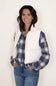 Simply Southern Women's Cropped Puffer Vest for Women in Cream