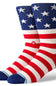 Stance The Fourth ST Crew Socks in Red 