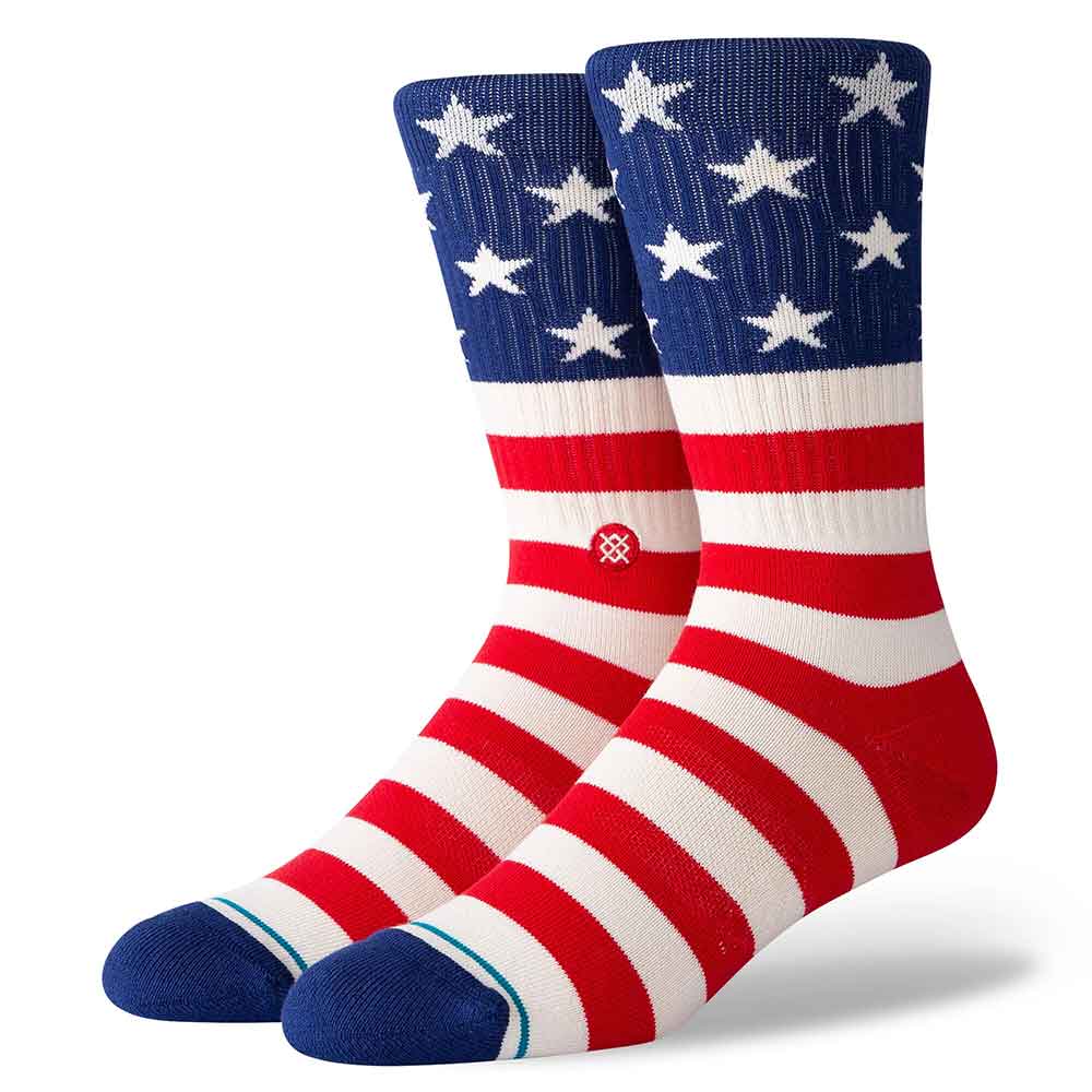 Stance The Fourth ST Crew Socks in Red 