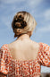 Teleties Large Flat Round Hair Clip in Tortoise