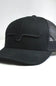Kimes Ranch Weekly Trucker Hat for Men in Black