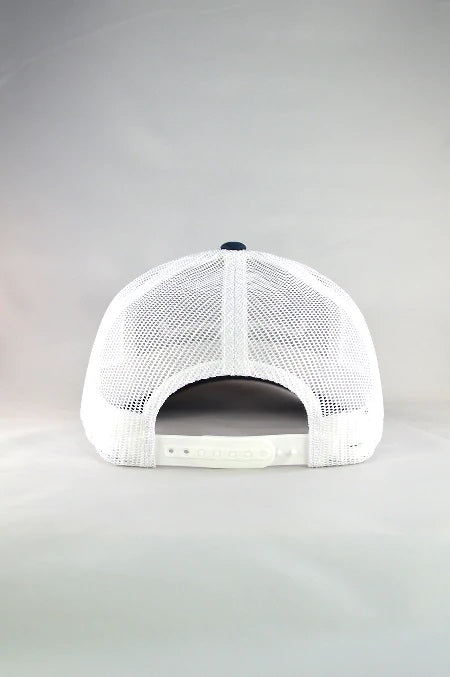Kimes Ranch Weekly Trucker Hat for Men in Navy/White
