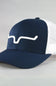 Kimes Ranch Weekly Trucker Hat for Men in Navy/White