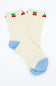 Cherries Socks for Women in Blue