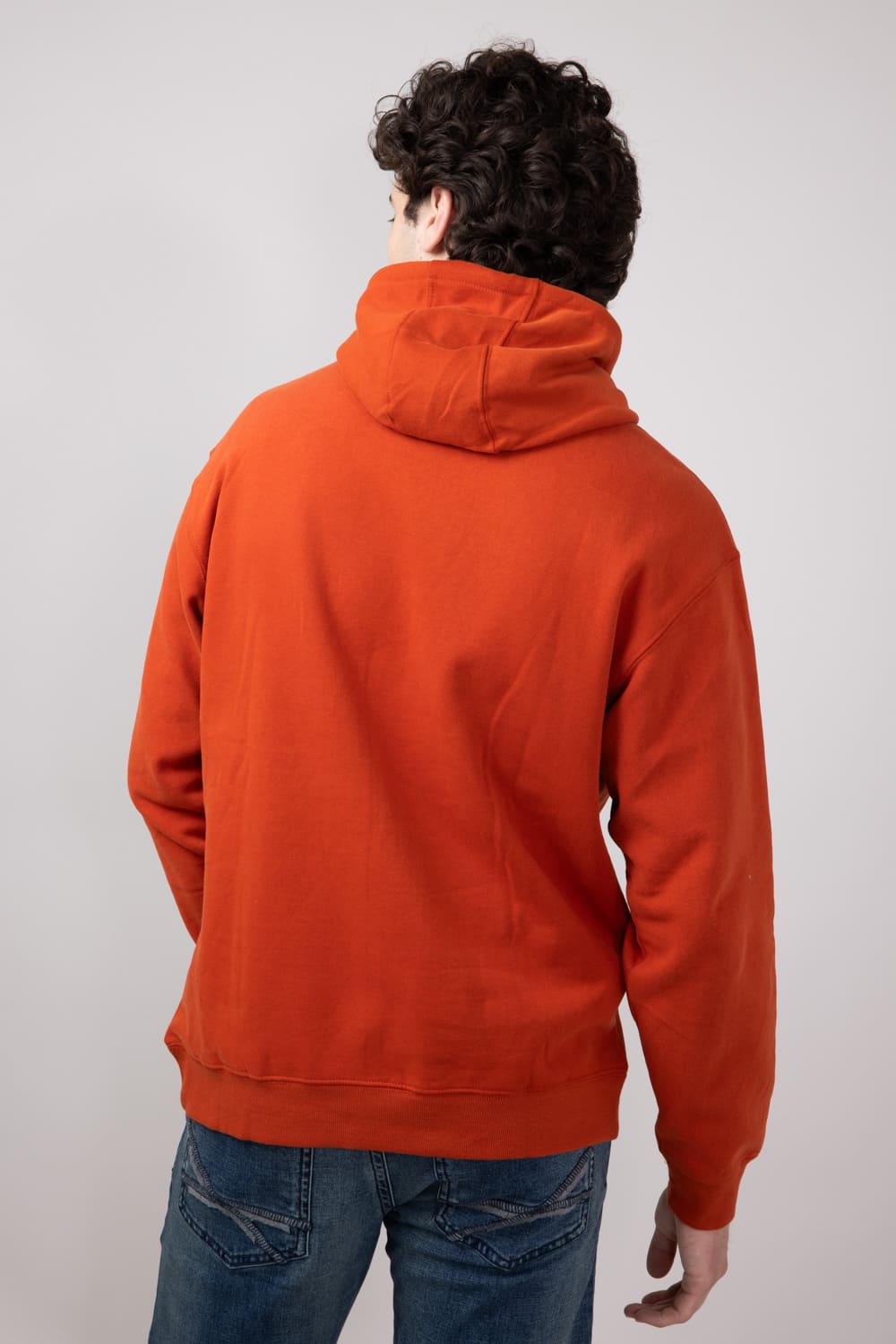 Ariat Forest Badge Hoodie for Men in Dark Orange