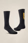 Ariat Premium Ringspun Cotton Mid Calf Socks 3 Pair Pack in Black