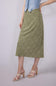 Ditsy Floral Midi Skirt for Women in Avocado | 71063-AVOCADO