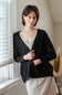 Shaker Stitch Cardigan for Women in Black