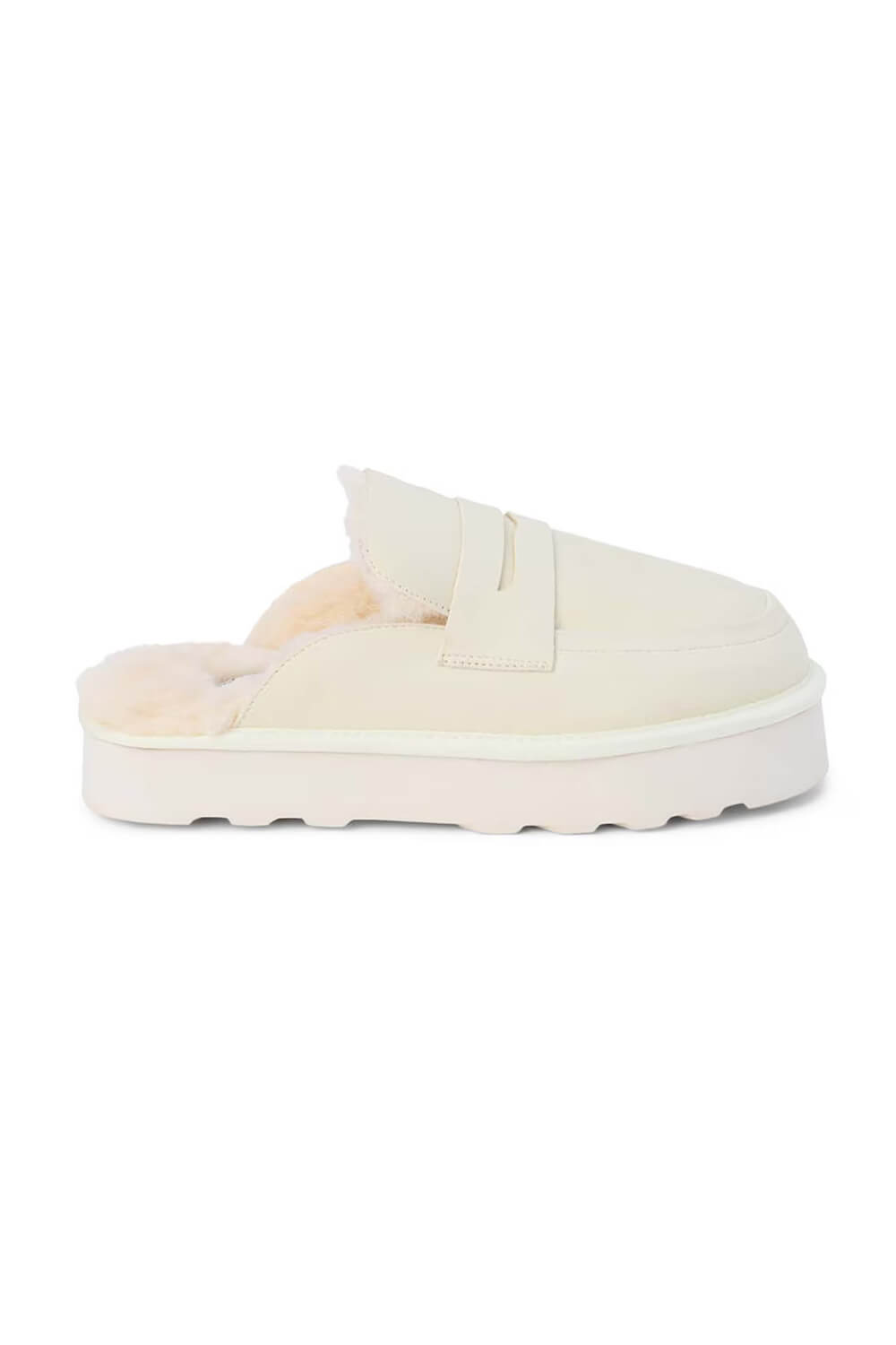 Beach by Matisse Stowe Fur Slippers for Women in Ivory