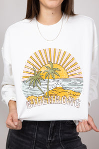 Billabong Island Life Crewneck for Women in White