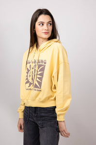 Billabong With Love From the Sun Hoodie for Women in Pale Yellow