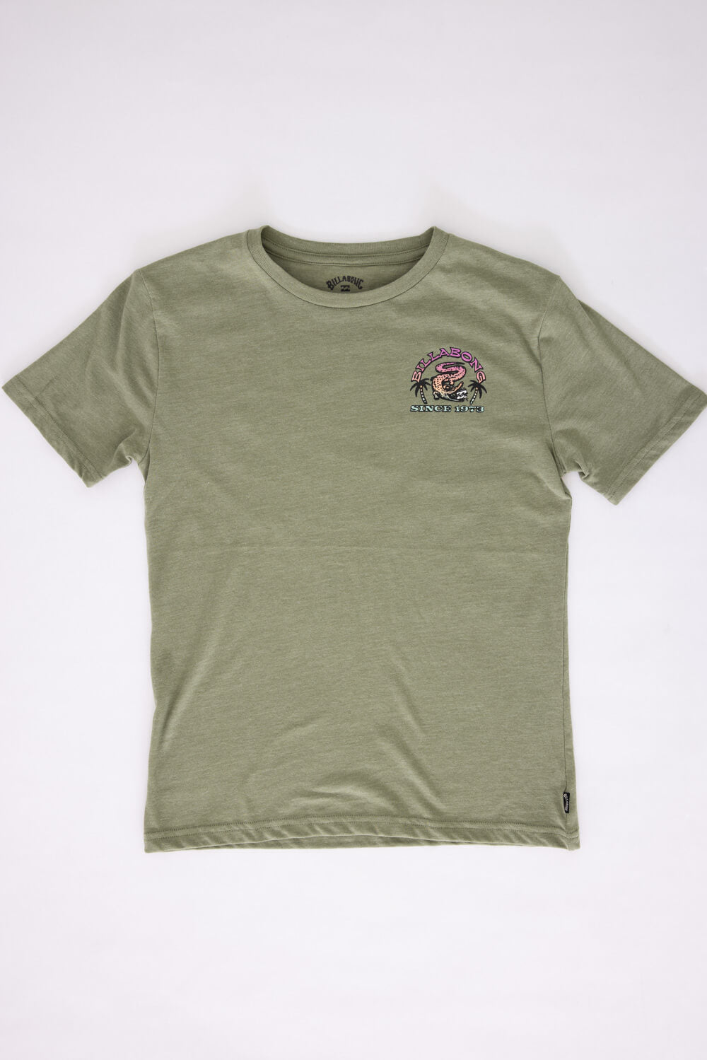 Billabong Youth Alligator Attack T-Shirt for Boys in Moss Heather