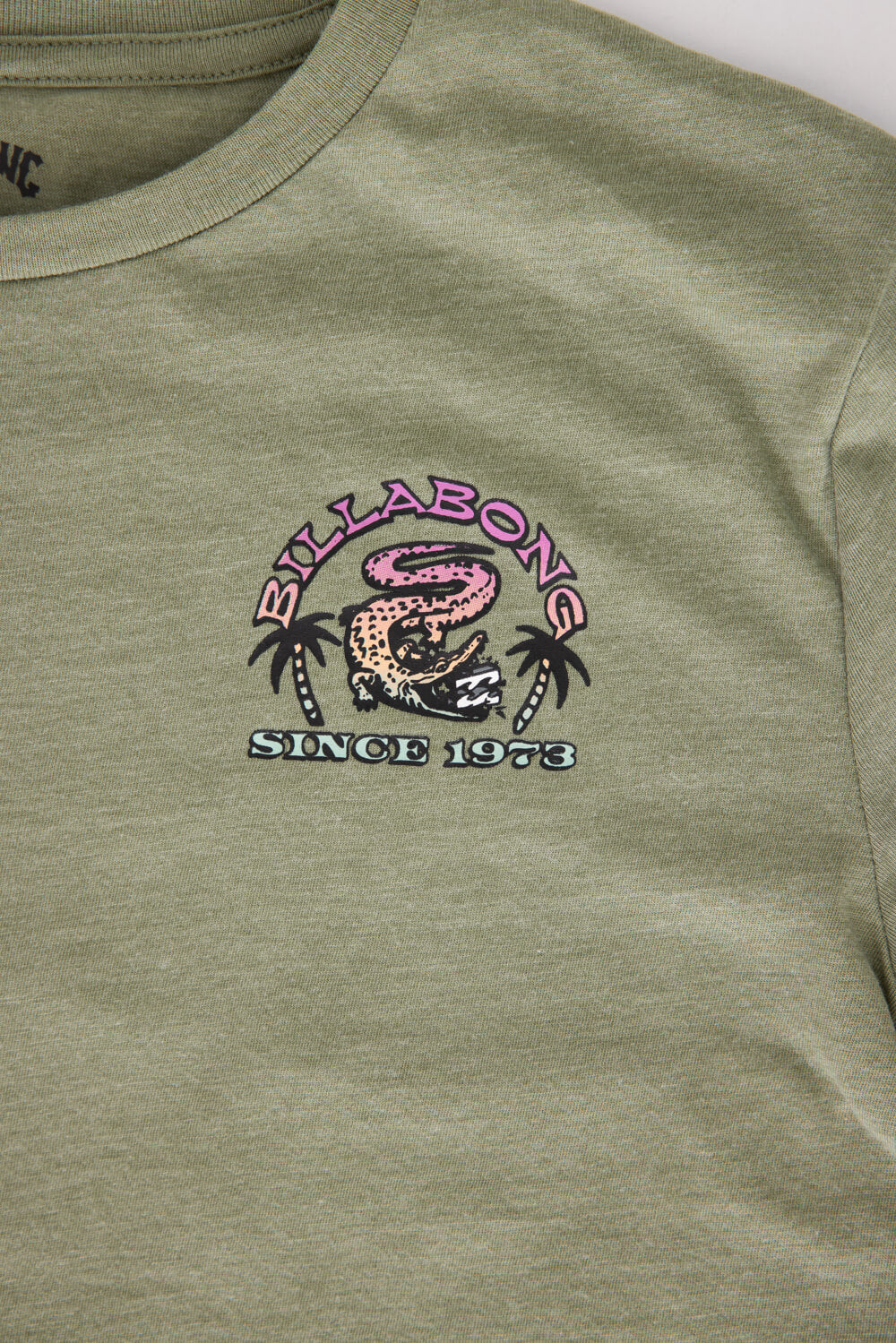 Billabong Youth Alligator Attack T-Shirt for Boys in Moss Heather