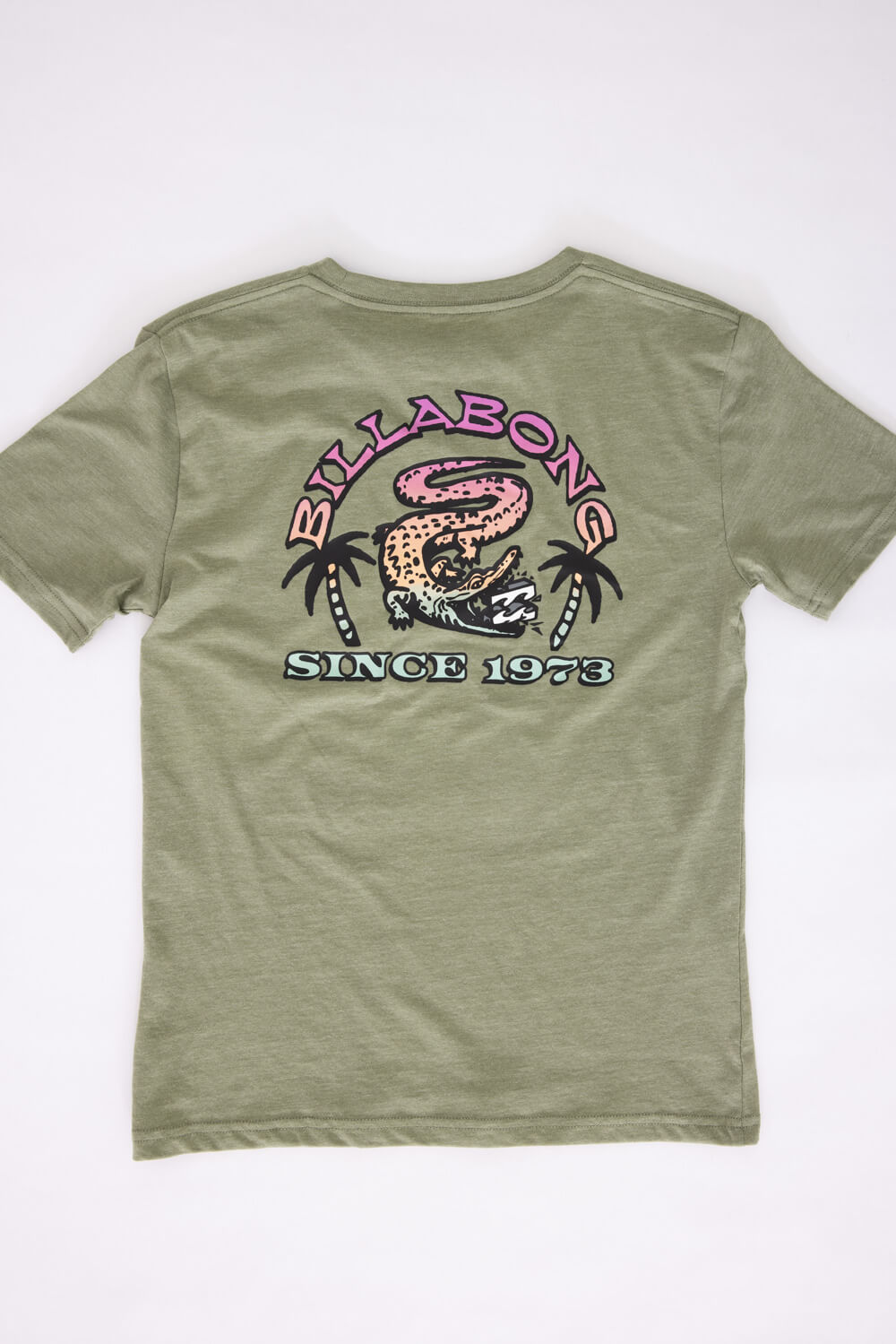 Billabong Youth Alligator Attack T-Shirt for Boys in Moss Heather