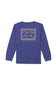 Billabong Youth Crayon Wave Square Graphic Long Sleeve T-Shirt for Boys in Deep Royal Heather