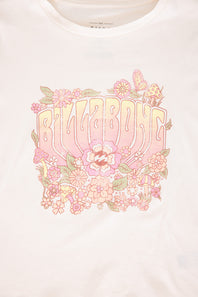 Billabong Youth Flower Power Graphic T-Shirt for Girls in Salt Crystal