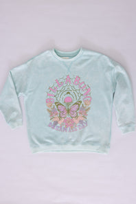Billabong Youth Making Waves Crewneck Sweatshirt for Girls in Mint