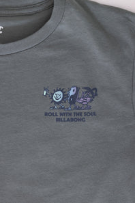 Billabong Youth Roll T-Shirt for Boys in Slate