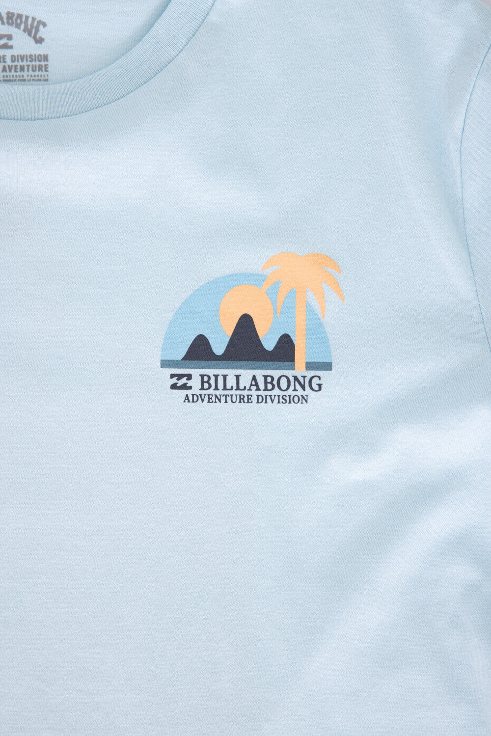 Billabong Youth Sun Down T-Shirt for Boys in Coastal Blue