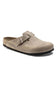 Birkenstock Boston Soft Footbed Oiled Leather Clogs for Men in Tobacco Brown