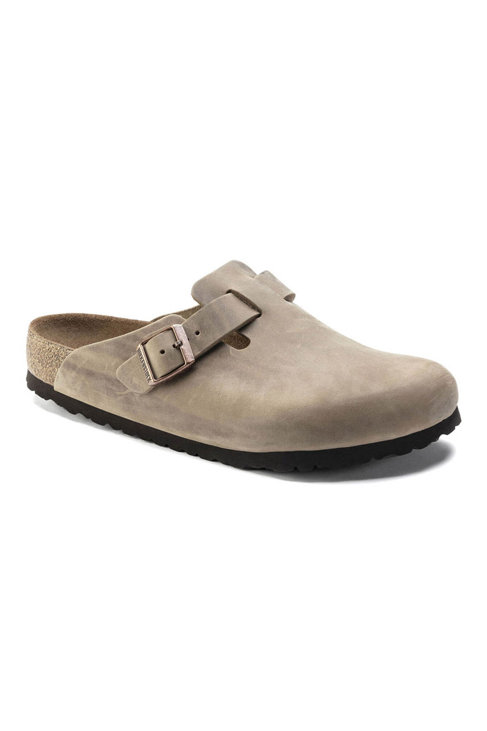 Birkenstock Boston Soft Footbed Oiled Leather Clogs for Men in Tobacco Brown