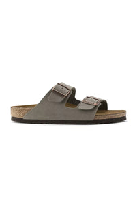 Birkenstock Arizona Birkibuc Sandals in Stone
