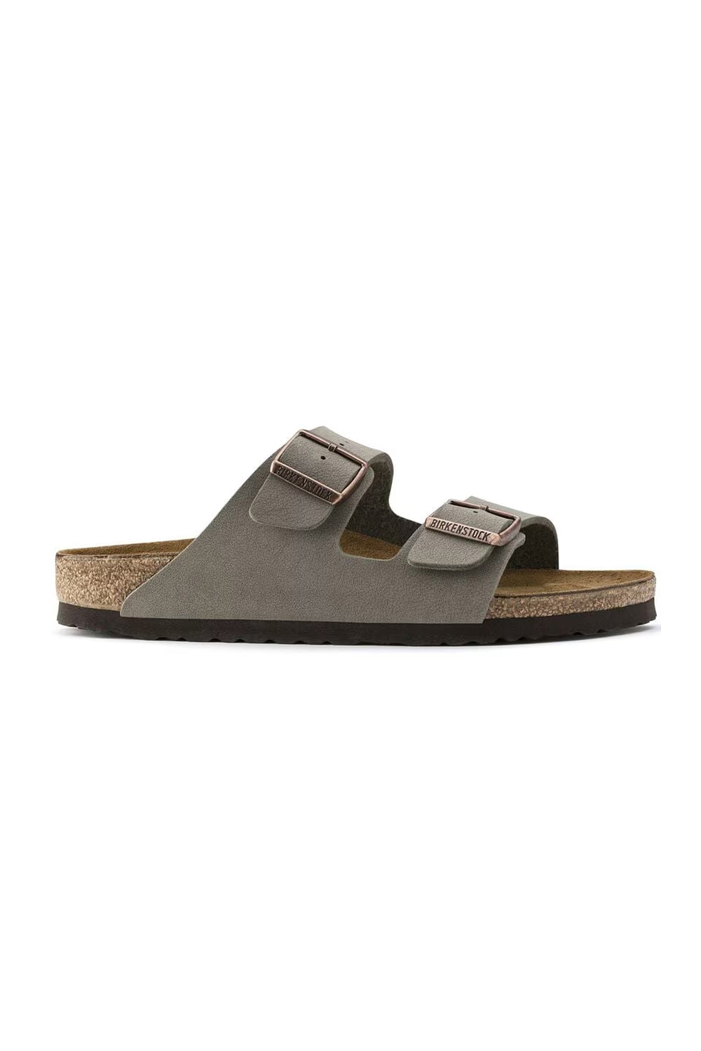 Birkenstock Arizona Birkibuc Sandals in Stone