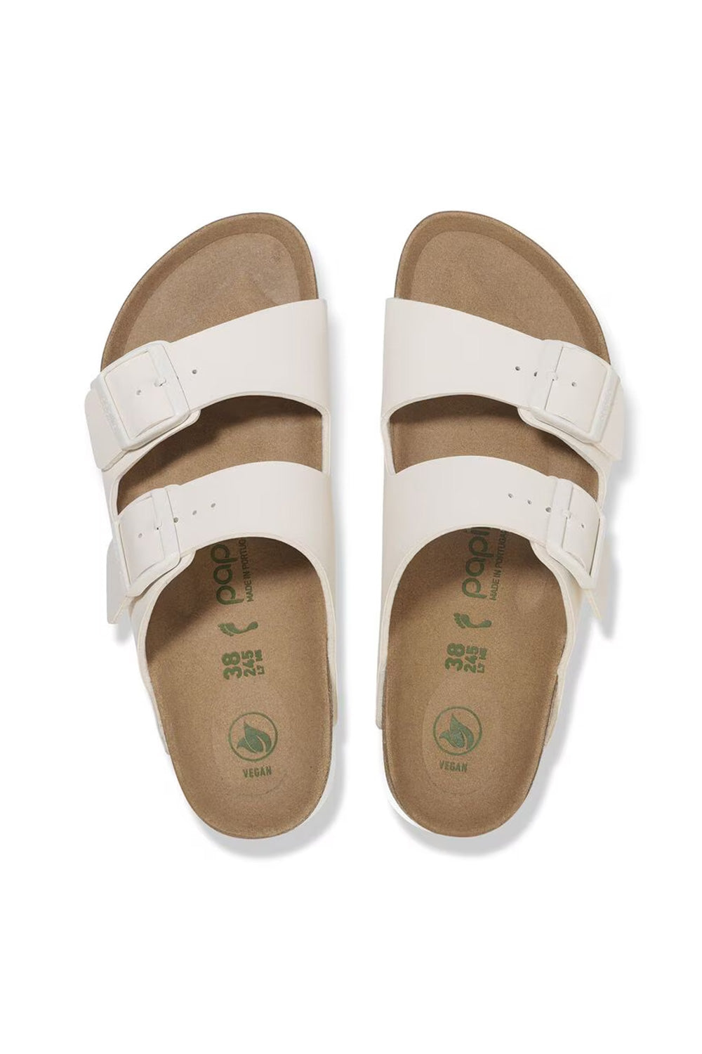 Papillio by Birkenstock Arizona Flex Platform Vegan Birko-Flor Sandals for Women in Eggshell