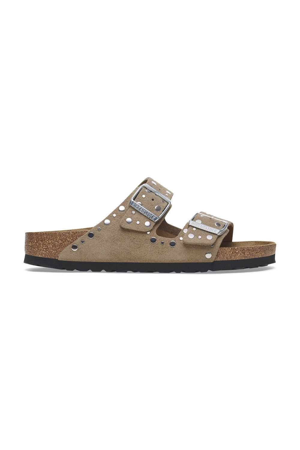 Birkenstock Arizona Rivets Suede Sandals for Women in Taupe