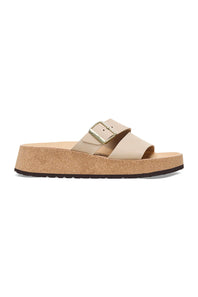 Papillio by Birkenstock Almina Nubuck Sandals for Women in Sandcastle