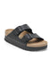 Papillio by Birkenstock Arizona Flex Platform Vegan Birko-Flor Sandals for Women in Black