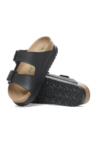 Papillio by Birkenstock Arizona Flex Platform Vegan Birko-Flor Sandals for Women in Black