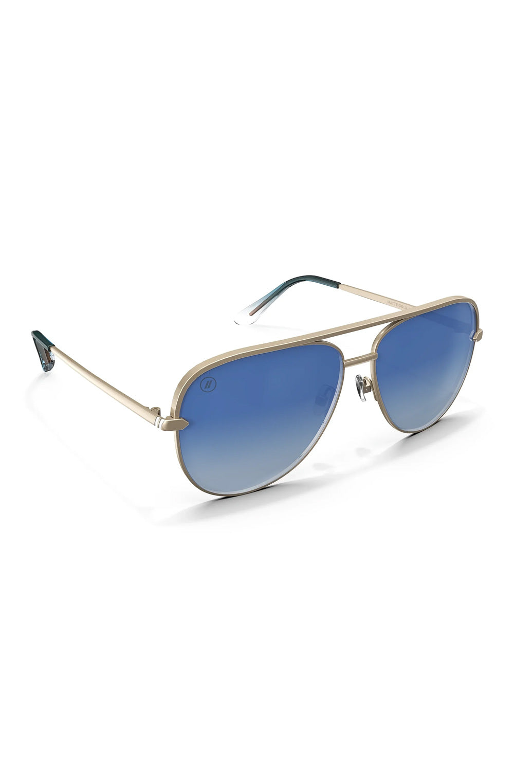 Blenders Shadow Sunglasses in Matte Gold 