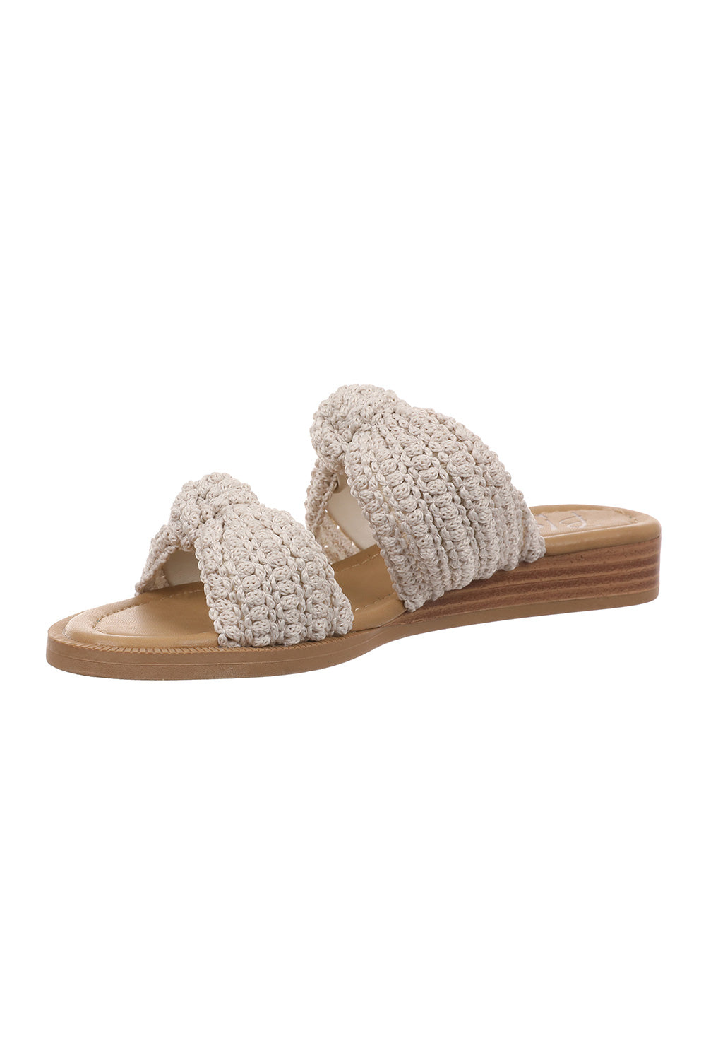 Blowfish Malibu Ashland Crochet Slide Sandals for Women in Off White