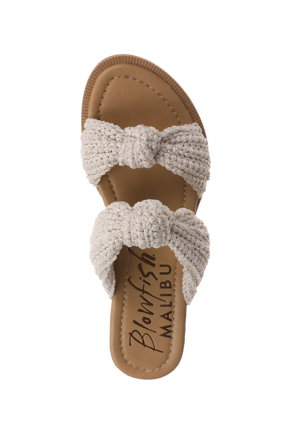 Blowfish Malibu Ashland Crochet Slide Sandals for Women in Off White