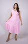 Blu Pepper Smocked Bodice Maxi Dress for Women in Pink