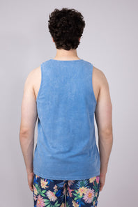 Bondi Beach Mineral Wash Tank Top for Men in Light Blue | 625TMW-LTBLUE