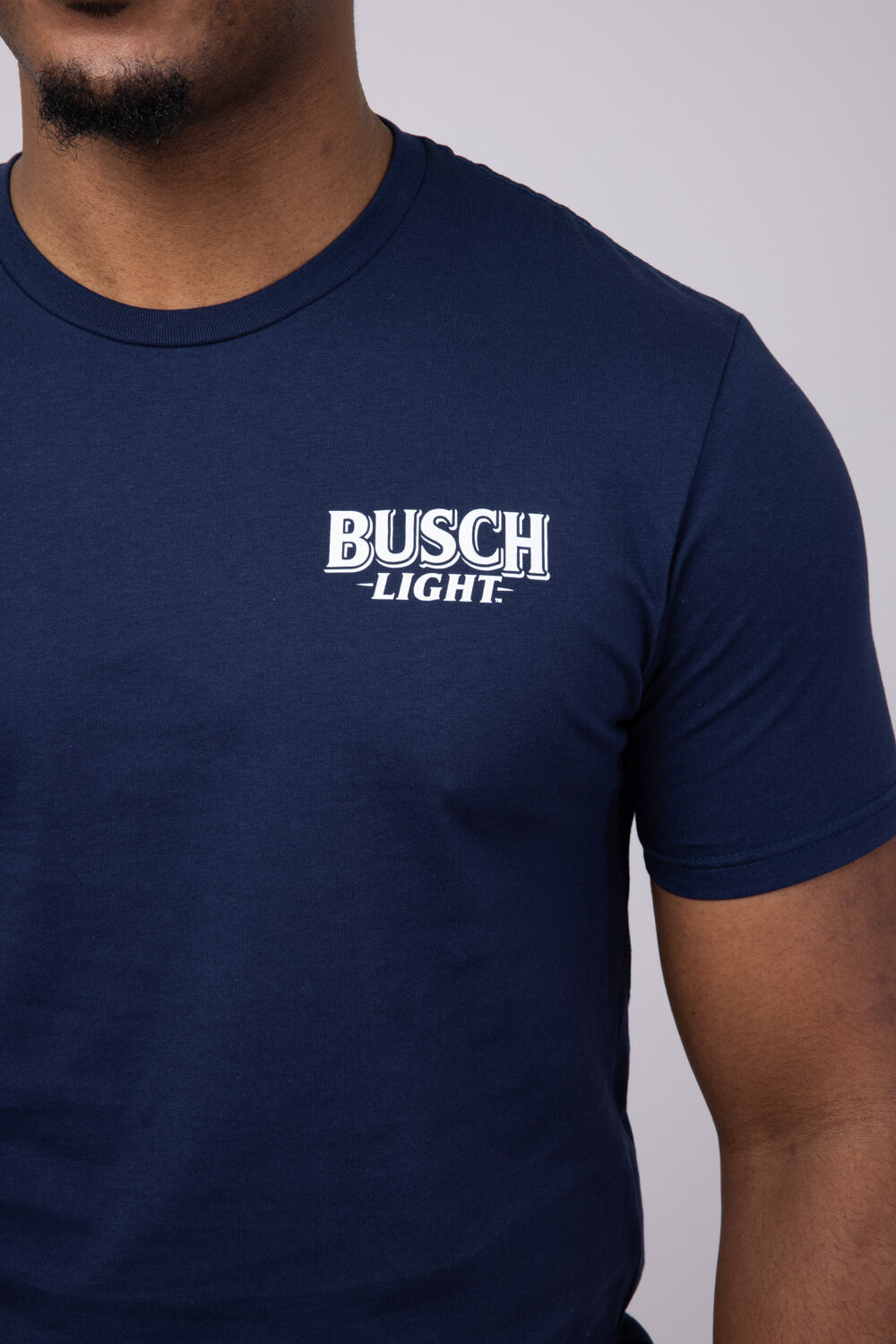 Busch Light Rustle T-Shirt for Men in Navy