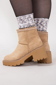 C&C California Aspen Braided Booties for Women in Camel 
