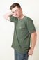 Carhartt Legacy Relaxed Fit Midweight Pocket T-Shirt for Men in Mountain View Green