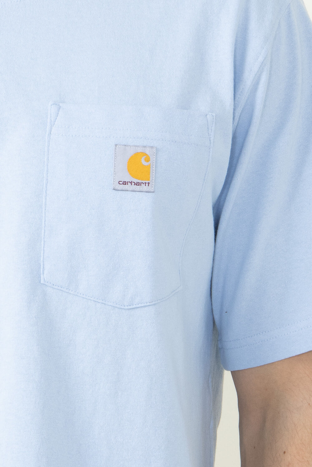 Carhartt Relaxed Fit Heavyweight Pocket C Graphic T-Shirt for Men in Blue