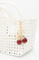 Cherry Pearl Purse Charm in Gold