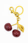 Black Cherry Sparkle Purse Charm in Gold