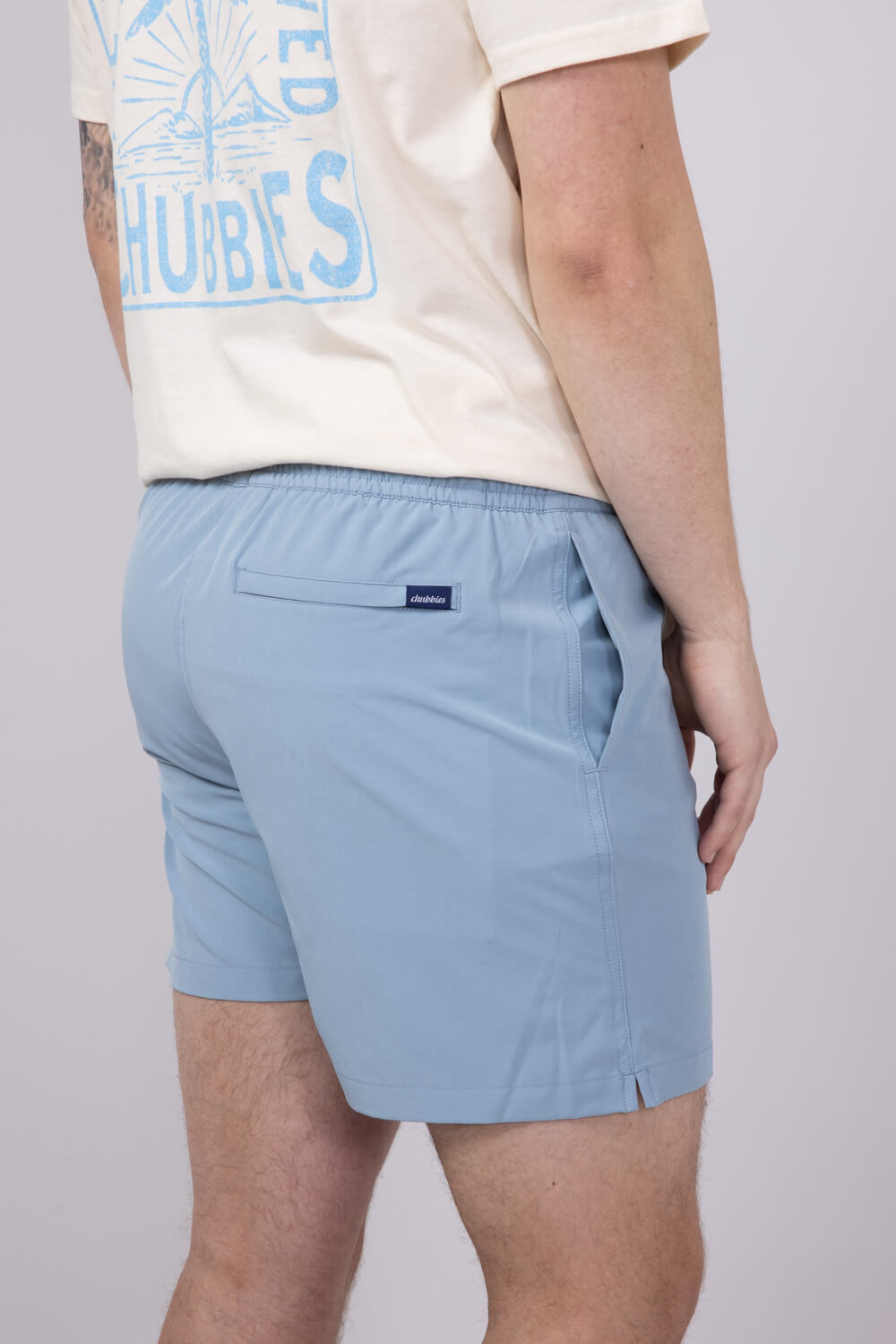 Chubbies Classic Swim Trunks 5.5” Shorts for Men in Blue