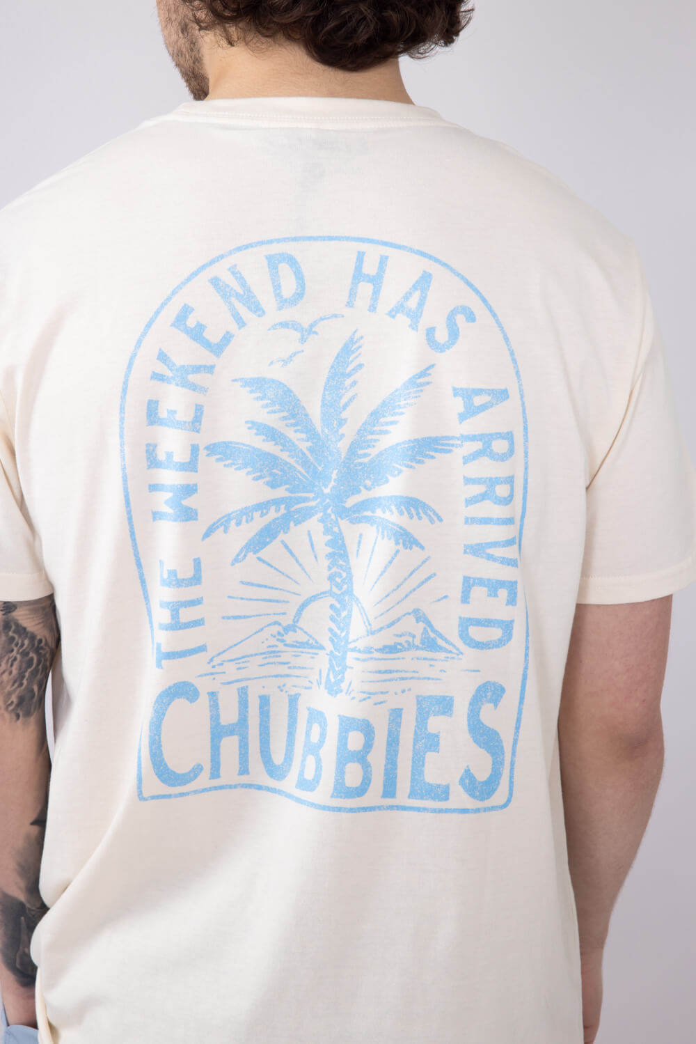 Chubbies Going In The Duffle T-Shirt for Men in Off White