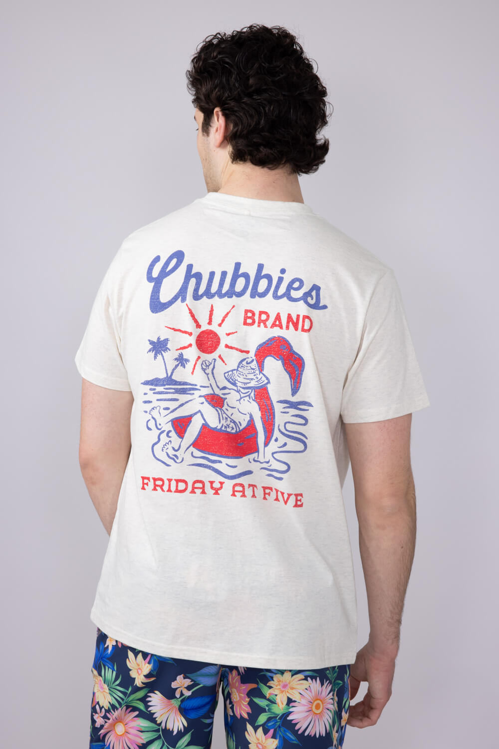 Chubbies Pass Me Another T-Shirt for Men in Off White